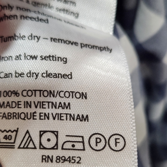 Lorenzo Uomo Blue and White Checkered Men's Shirt Size 16 32/33 - Picture 2 of 11